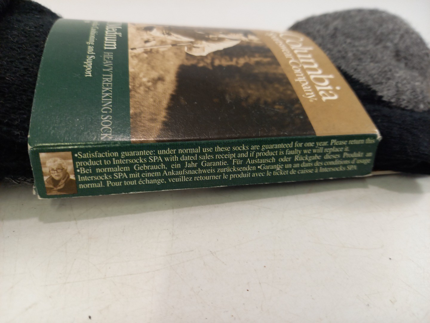 Columbia Socks Trekker III Medium-Heavy Trekking Merino Wool Mix Black Grey New  thumbnail 6