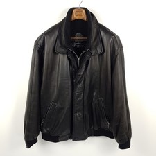 Kapraun Lederjacke Herren Gr. 62 Schwarz Nappa Leder Bomberjacke Gefüttert Jacke