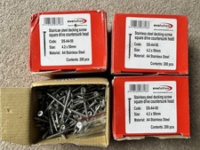 4 x Boxes Of 200 Evolution Stainless Steel Decking Screws. 4.2 x 50mm. Free P&P