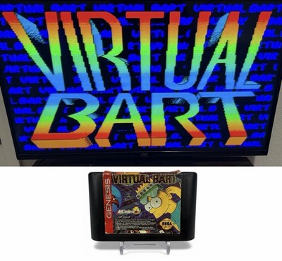 Virtual Bart (Sega Genesis, 1994) Authentic Cartridge Only! Vintage Sega Game