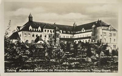 Postcard Tutzing 1935 Motherhouse of Missions Benedictine Sisters