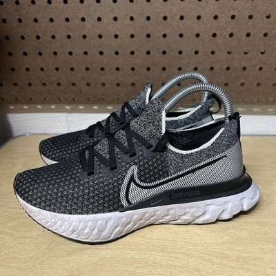 Nike Womens React Infinity Run FK CD4372-012 Black Running Shoes Sneakers Sz 6.5