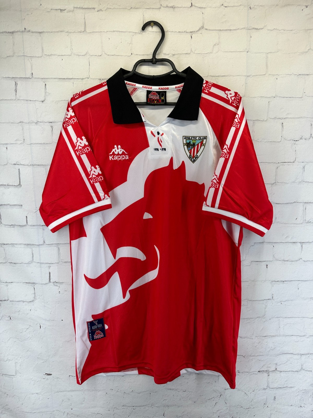 ATHLETIC BILBAO 1997 1998 VINTAGE RETRO FOOTBALL SHIRT JERSEY HOME SIZE XL