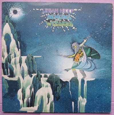 URIAH HEEP - DEMONS AND WIZARDS - UK LP 1972-1973 VG++/EX+