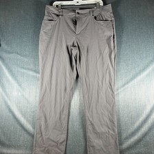 Columbia Men's Pants Size 36x30 Gray Outdoor Stretch Casual Lightweight MB