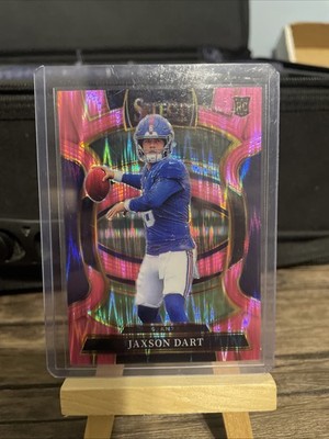 2025 Panini Select - Concourse Jaxson Dart #93 Pink Shock Prizm (RC)