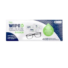 Flents Lens Wipes, Wipe 'N Clear Basic, 400 Count, 400 Count White