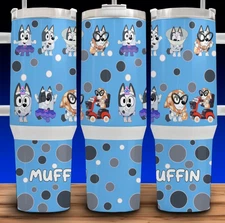 40oz Muffin from Bluey Cartoon Dog Cup Mug Tumbler