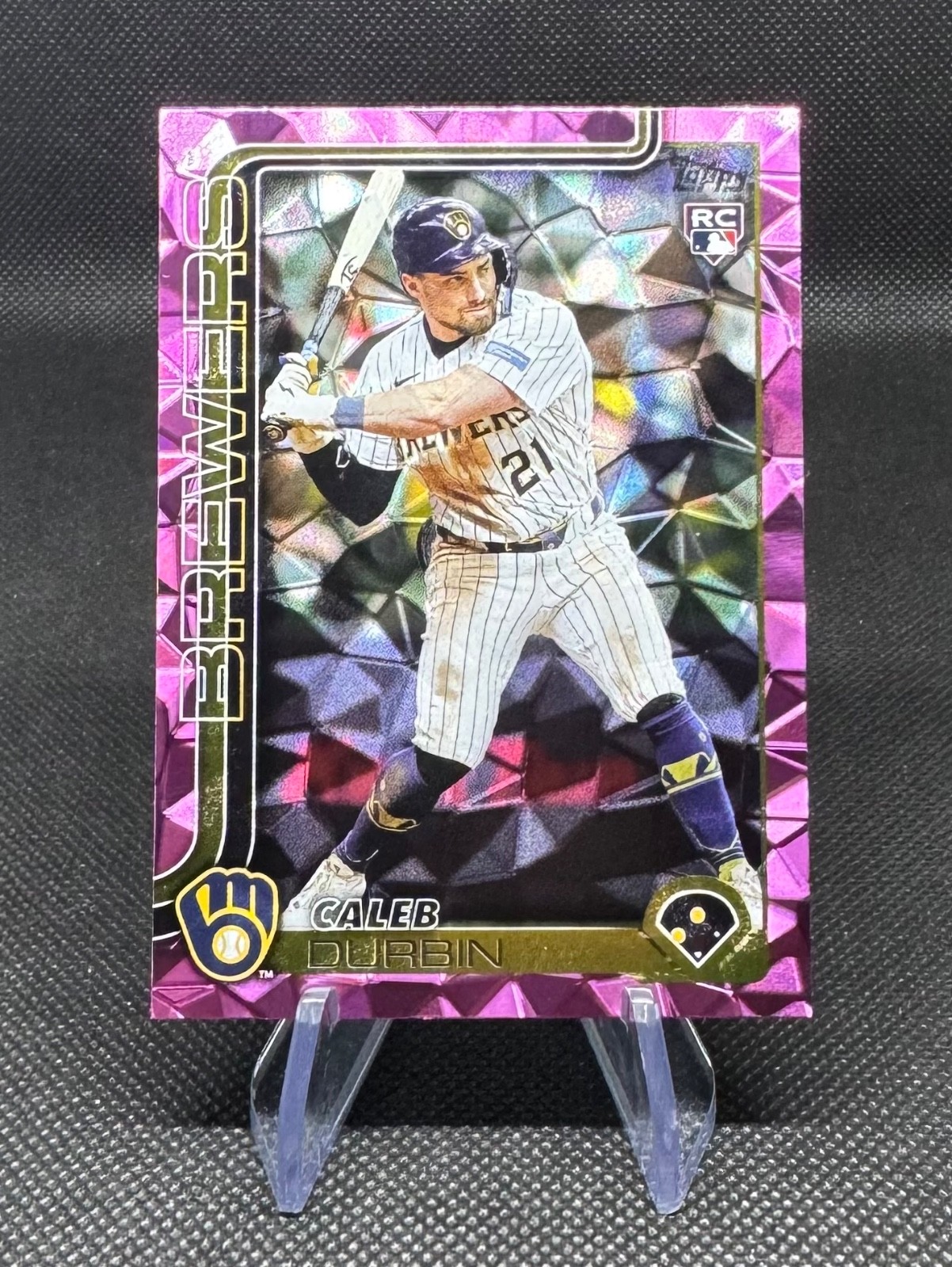 2025 Topps Update Series - Caleb Durbin #US170 Pink Diamante Foil (RC)