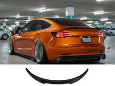 Tesla Model 3 (2017-2022 Aero M4 Style Glanz Schwarz Heck Dach Spoiler Lippe Bodykit Tesla Model 3 (2017-2022 Aero M4 Style Glanz Schwarz Heck Dach Spoiler Lippe Bodykit