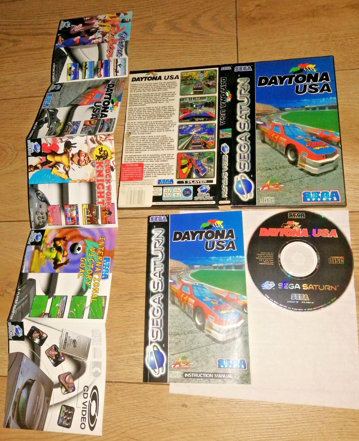 DAYTONA USA  SEGA SATURN COMPLET avec manuel notice  100% Officiel PAL EUR FR