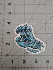 Santa Cruz Screaming Hand Yeti Abominable Sticker Vinyl Decal Laptop Skateboard