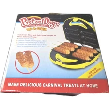 Super Pretzel Soft Pretzel Mini Hot Dogs on a Stick Maker New in Box