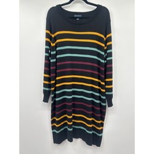 ModCloth Women’s Casual Message Sweater Dress Striped Size 2X 