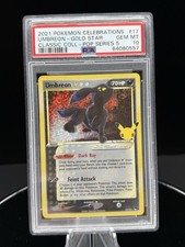 Pokemon Umbreon Gold Star Celebrations Classic Coll POP Series 5 Holo #17 PSA 10