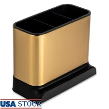 3 Compartment Kitchen Sink Caddy W/ Removable Tray Organizing Cleaning Tools New