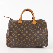 Authentic Louis Vuitton Monogram Speedy 30 M41526 Handbag vintage 12A074919203