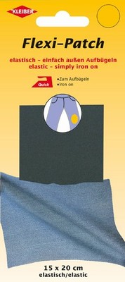 KLEIBER Flexi-Patch zum außen Aufbügeln grau
