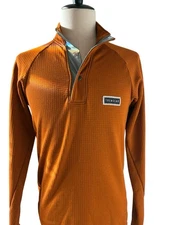 Trew Gear Men’s Small Vaporizer Mid Layer Burnt Orange Shirt Pullover Excellent