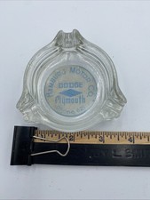 Vintage Ashtray Dodge Plymouth Advertisement