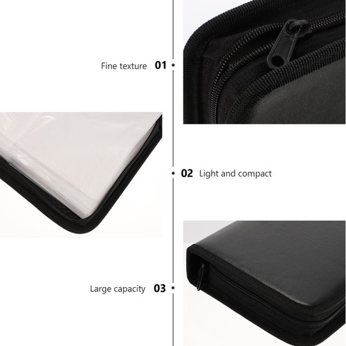 2 Pcs Pacchetto CD Per Auto Mancare Viaggiare Custodie Portafogli Dvd Alla Moda - Afbeelding 9 van 12