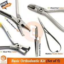 Dental TC Orthodontic Instrument Kit Bracket Remover Distal Hard Wire Cutter