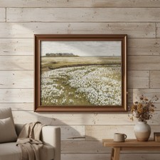 Framed Vintage Canvas Wall Art Decor, Landscape Farmhouse Wall Prints for Bed...