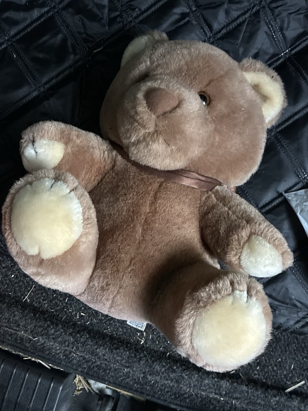 Gund Precious Moments Teddy Bear Plush Brown w/ Satin Ribbon 1982 MPN 01395
