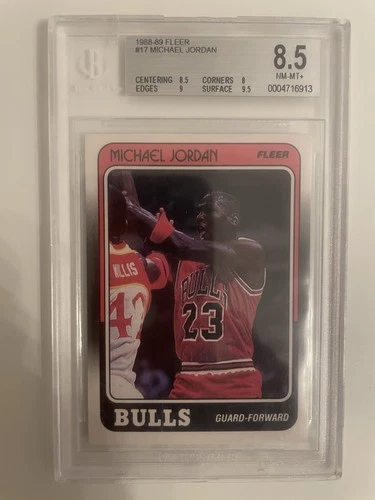 1988 Fleer Jordan BGS 8.5