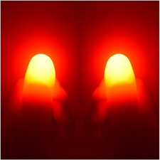 8 Pieces Large Size Red Ultra Bright Magic Finger Lights, Thumbs Lamp Lightup Ma