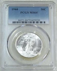 1944 Walking Liberty Half Dollar PCGS MS64 Frosty Just Graded New Holder #Y21L