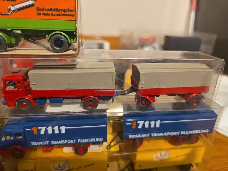 7X Wiking H0 1:87 MERCEDES,MAN - Immagine 4 di 4