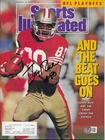 Jerry Rice Signed Sports illustrated Magazine Autographed BAS 1990 Beat Goes On