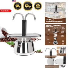 Coffee Maker Stainless Steel Moka Pot Espress...