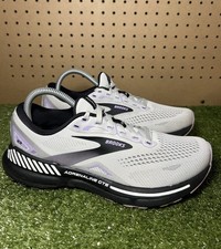 Brooks Adrenaline GTS 23 Gray Purple Womens Running Shoes 1203812A039 Size 9 2A