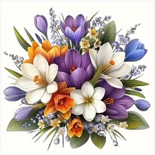 Flower Diamond Painting Kits for Adults, Diamond Art Kits for Adults Beginner,