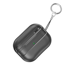 Shockproof Carbon Fiber Keychain TPU Case Cover for For Apple Airpods Pro 2nd
