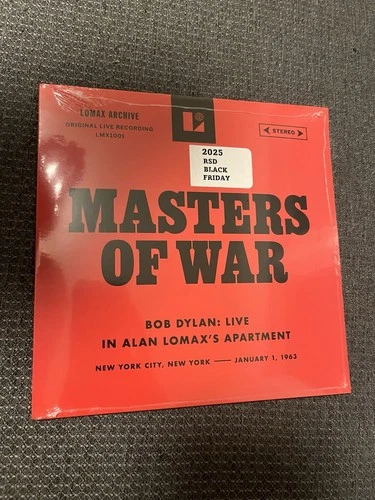 BOB DYLAN - Masters Of War RSD BLACK FRIDAY 2025 7" Vinyl Record SEALED!