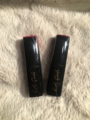 L.A. GIRL Lip Attraction Lipstick Set of 2 Red and Pink