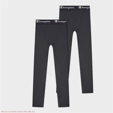 Champion Youth 2pk Compression Pants - Black - Small (6/7)