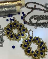 orecchini in chiacchierino ad ago, nuovi.