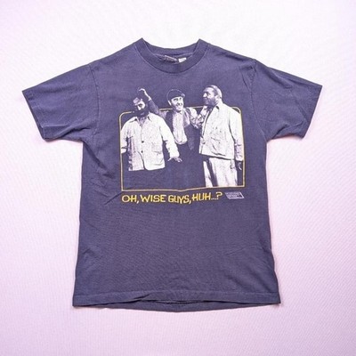 Vintage Faded Black The Three Stooges Movie Promo Tshirt Anvil Size Large 80s