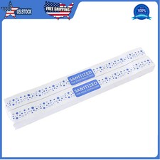500 Printed Toilet Seat Bands 16.5 x 1.5 Inch Paper Strips for Hotels Motels