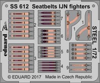 MW22 Eduard SS612 Seatbelts Ijn Fighters Steel 1/72 Zoom Set For