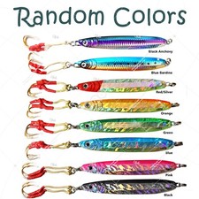 Fishing 5.25oz Vertical Speed Knife Butterfly Jig Assist Hook 150g lures @US New