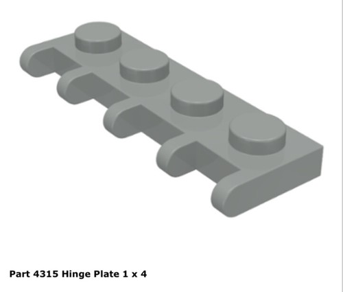 LEGO (x1) HINGE: BAR/BRICK/PLATE/TILE/VEHICLE ROOF++ Assorted Configs/Colors - Picture 74 of 109