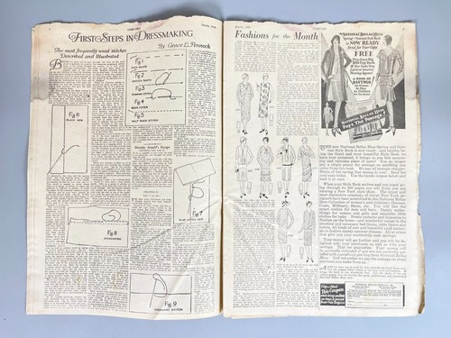 Comfort Magazine March 1929 Flapper Fashion EJP Cover 1920s VTG Lifestyle - Foto 8 di 10