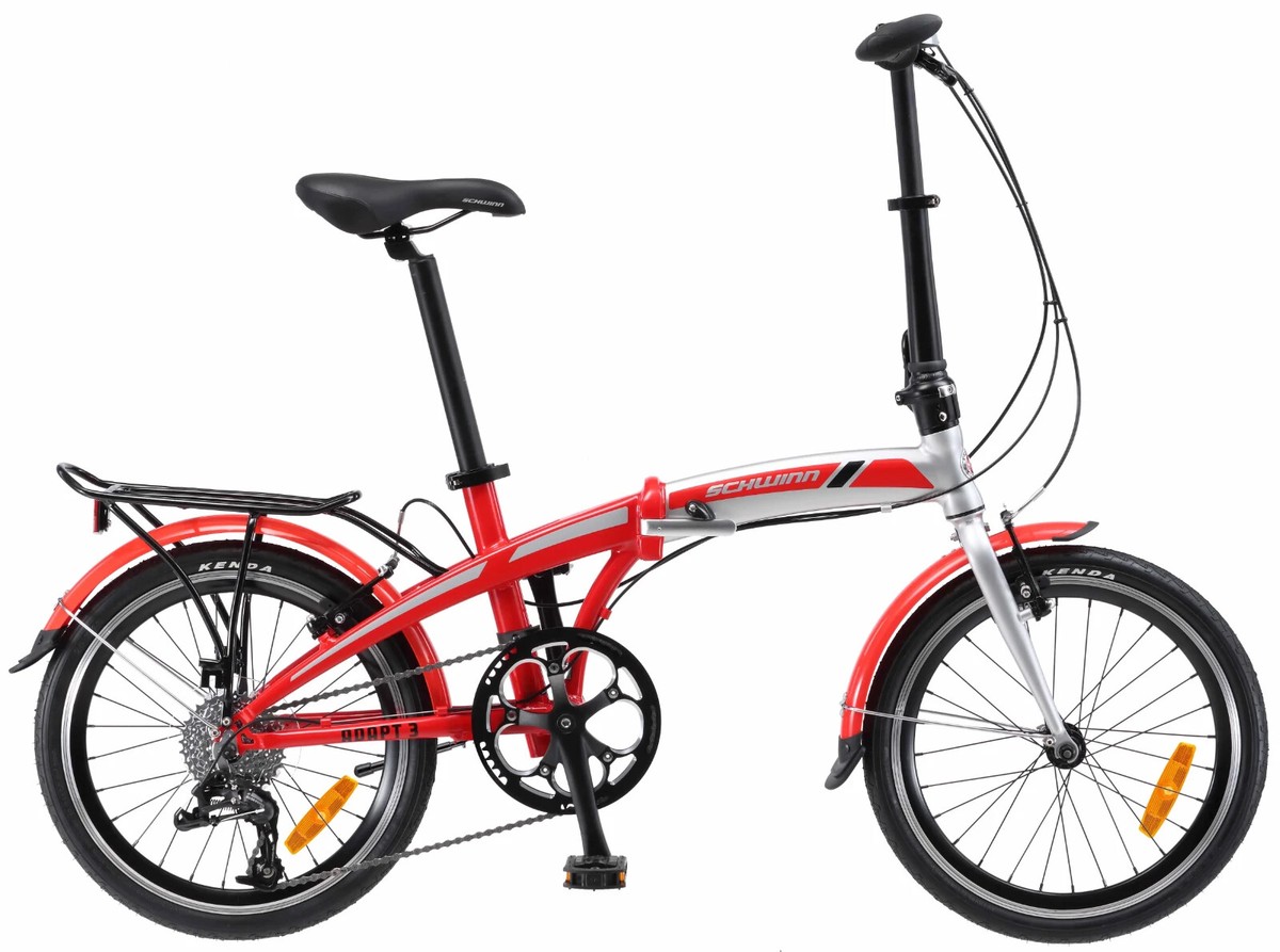 Schwinn Folding Bike 20" Red Push Bike Bicycle great for the car or caravan  | eBay
