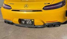 Mercedes OEM Lower Bumper & Black Quad Exhaust Tip Retrofit C190 AMG GT C New
