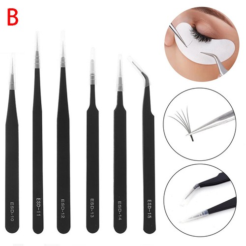 Professional Eyelashes Tweezers Lashes Extension Stainless Steel Tweezers✔ - Bild 5 von 49